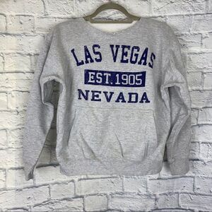 Las Vegas Nevada raw cut crewneck hoodie sz small